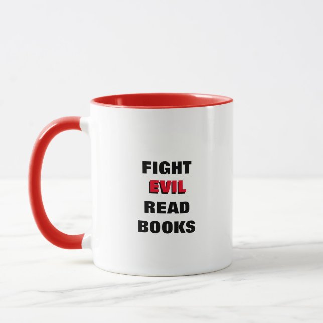 Mug Le mal de combat a lu des livres (Gauche)