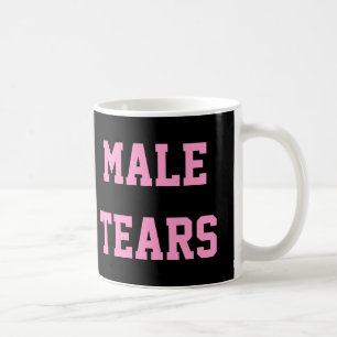 Mug Le mâle déchire le noir rose ironique de Misandry