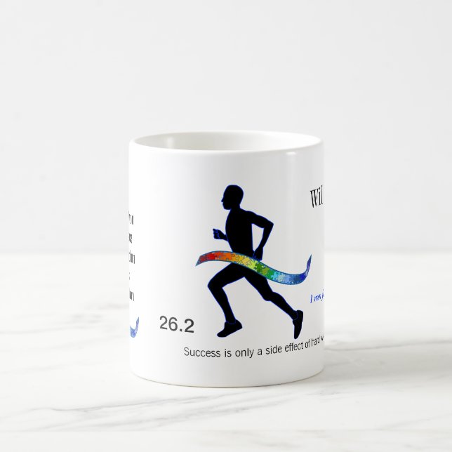 Mug Le marathon des hommes avec le ruban de puzzle (Centre)