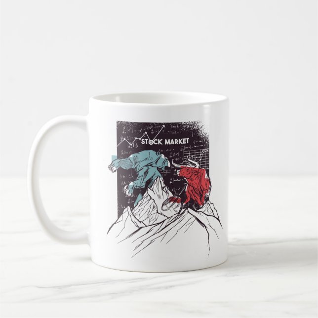 Mug Le marché Stock et le commerce des ours (Gauche)