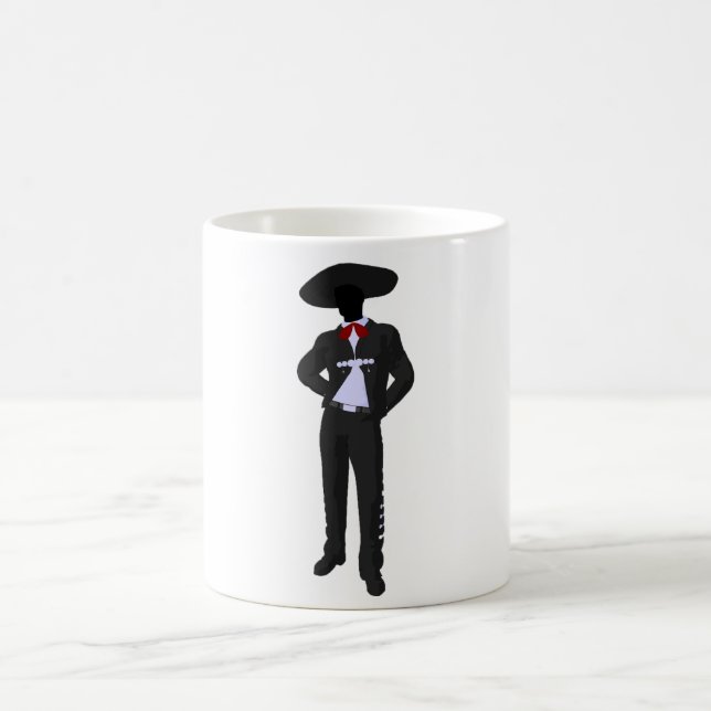 Mug Le mariachi de silhouette attaquent (Centre)