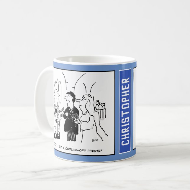 Mug Le marié demande s'il a une période de refroidisse (Devant gauche)