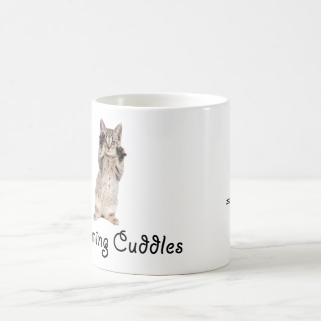 Mug Le matin caresse le chaton (Centre)