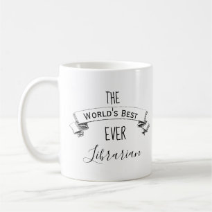 Mug Le meilleur bibliothécaire du monde jamais person