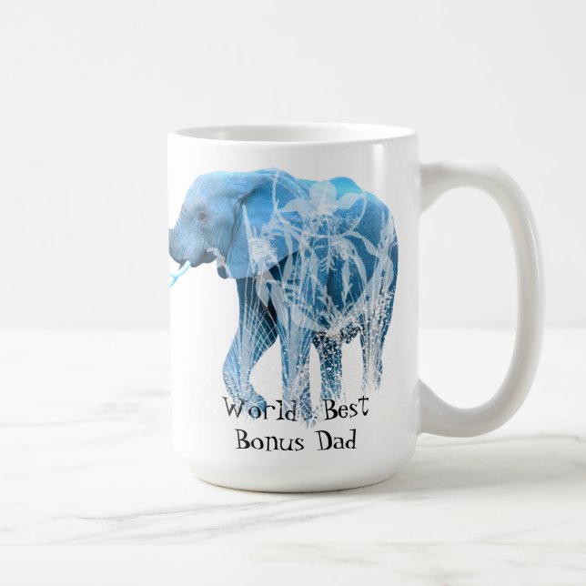Mug Le meilleur bonus papa du monde animal africain él (Droite)