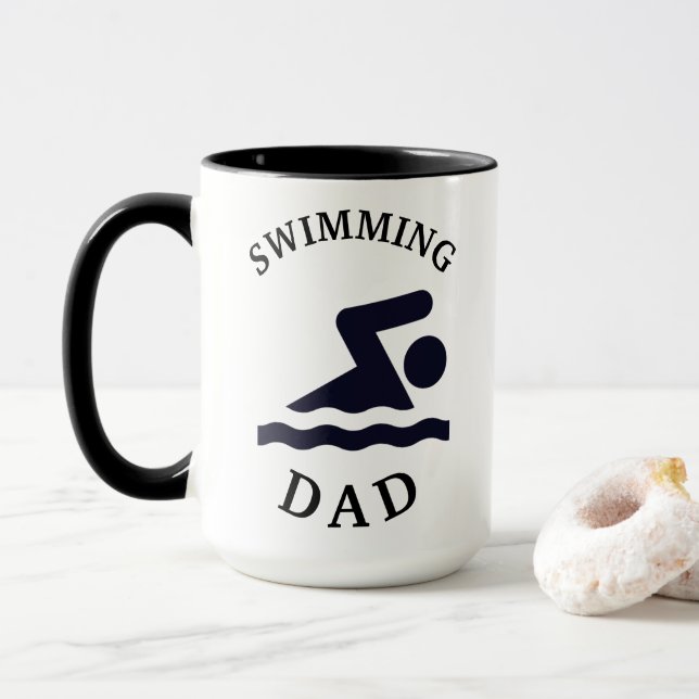 MUG LE MEILLEUR CAFÉ D'ANNIVERSAIRE DE PÈRE "PÈRE" (Avec donut)
