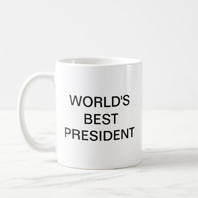 Mug Le meilleur café du président du monde (Gauche)