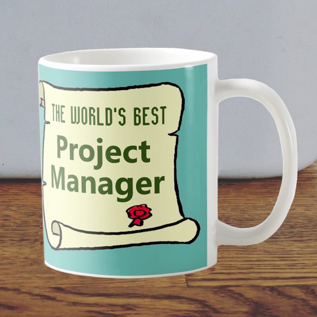 Mug Le meilleur chef de projet au monde. (Créateur téléchargé)