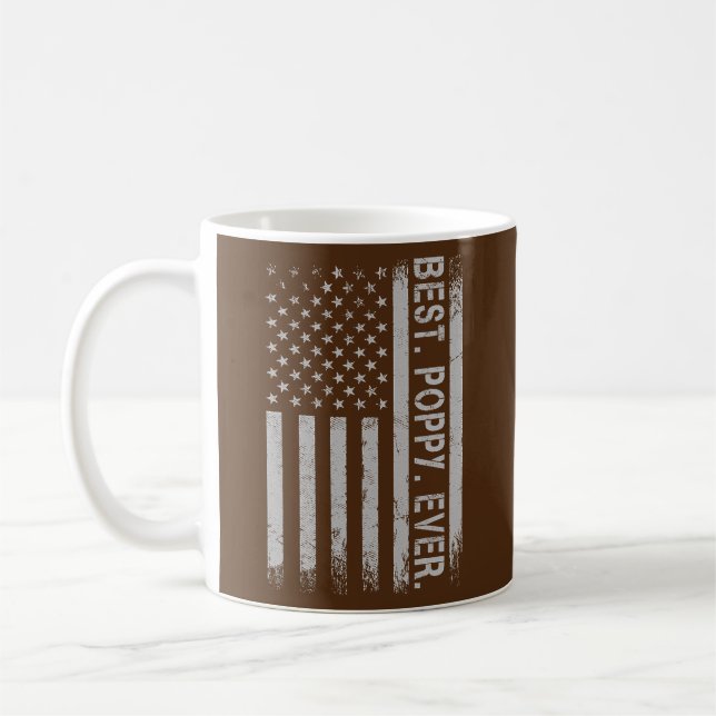 Mug Le meilleur coquelicot jamais dit par le père avec (Gauche)