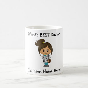 Mug Le meilleur DOCTEUR du monde personnalisé, femell