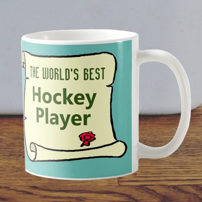 Mug Le meilleur joueur de hockey du monde. (Créateur téléchargé)