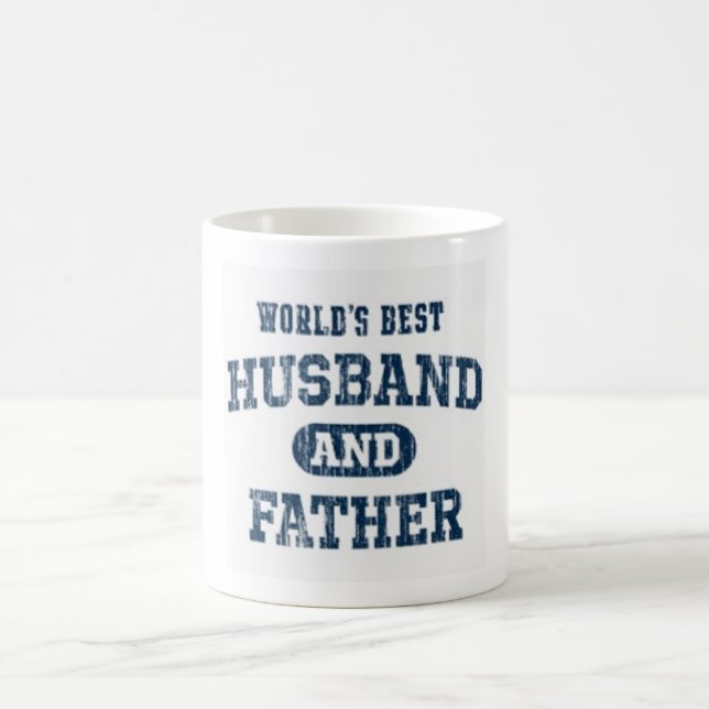 Mug Le meilleur mari et le père du monde (Centre)