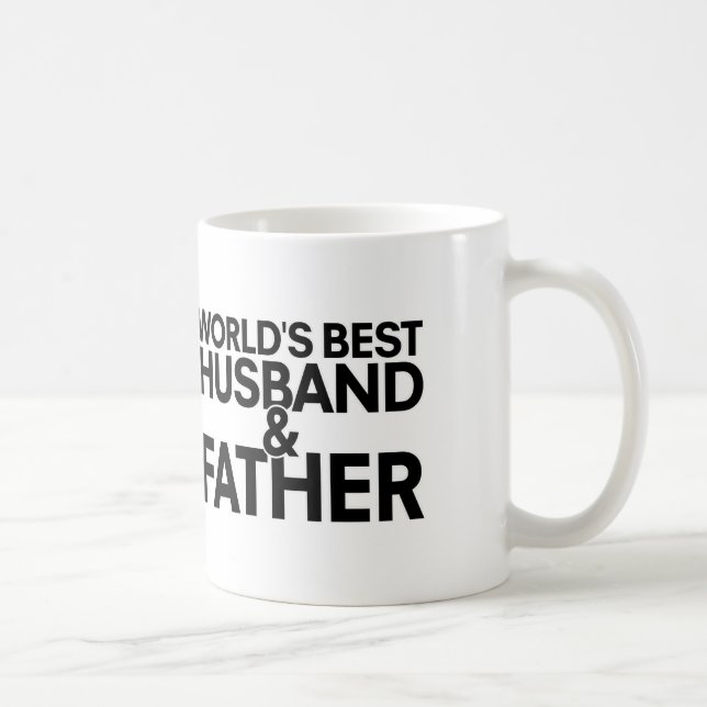Mug Le meilleur mari et père du monde (Droite)