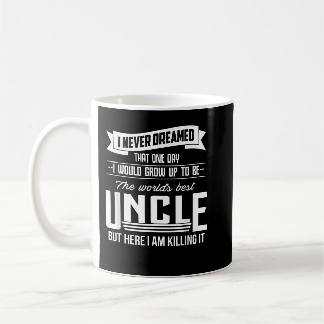 Mug Le meilleur oncle du monde - Cadeau pour oncle et  (Gauche)