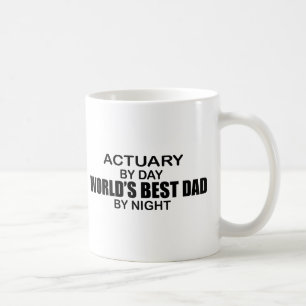 Mug Le meilleur papa du monde par nuit - actuaire