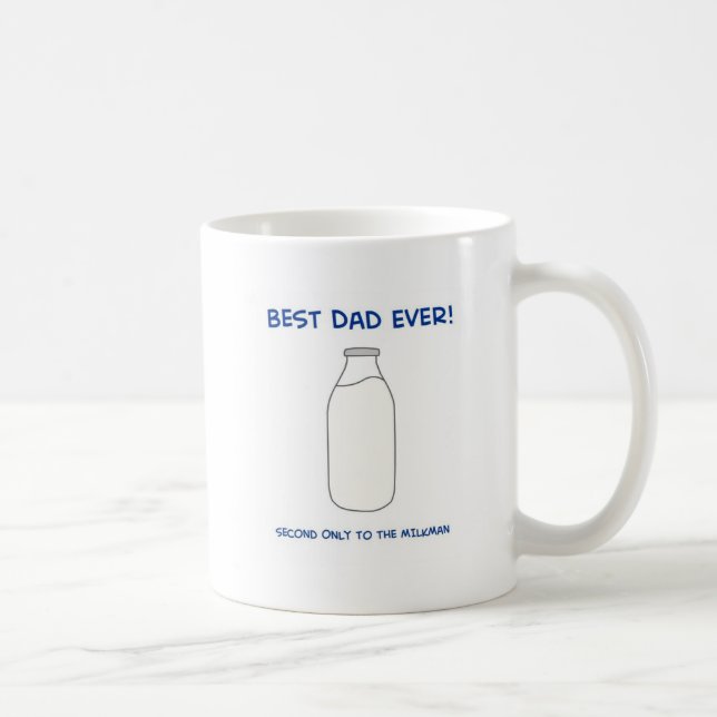 Mug Le meilleur papa jamais - en second lieu seulement (Droite)