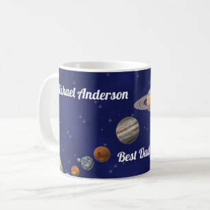 Mug Le meilleur papa personnalisé dans l'univers !