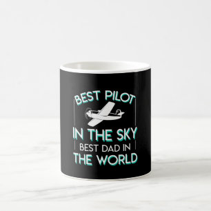 Mug Le meilleur pilote dans le meilleur papa de ciel
