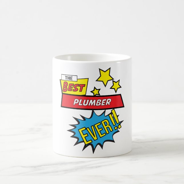 Mug Le meilleur plombier de tous les temps, #plumber (Centre)