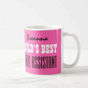 Mug Le meilleur rose V06 de l'ASSISTANT DENTAIRE du