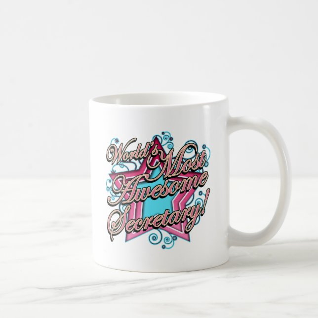 Mug Le meilleur secrétaire des mondes (Droite)