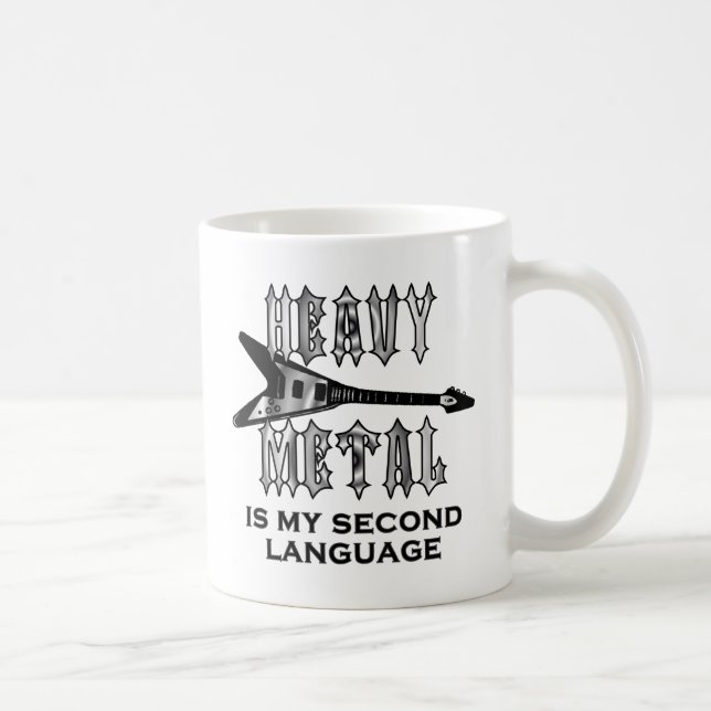 Mug Le métal lourd est ma deuxième langue (Droite)