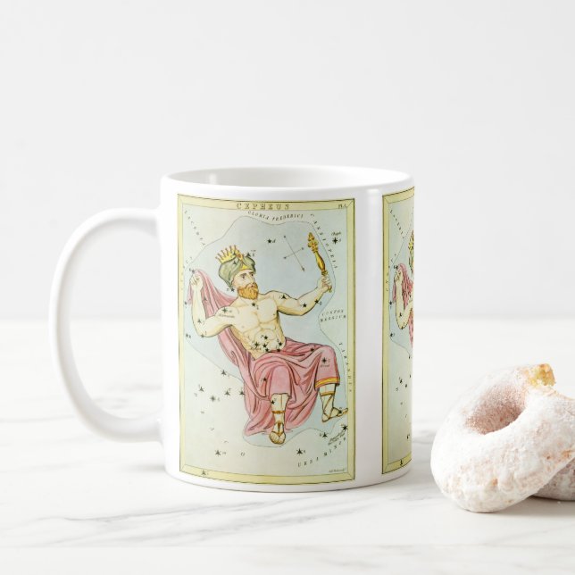 Mug Le miroir de l'Ukraine, la carte céleste de l'astr (Avec donut)