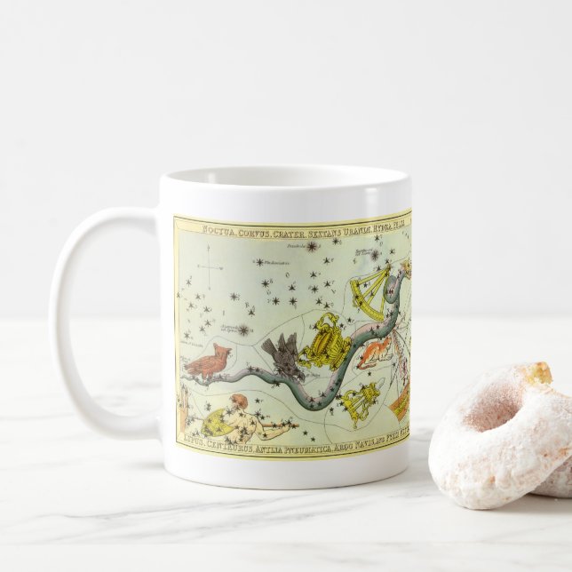 Mug Le miroir de l'Ukraine, la carte céleste de l'astr (Avec donut)