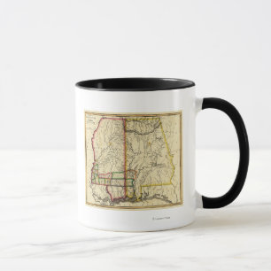 Mug Le Mississippi et carte d'AlabamaPanoramic
