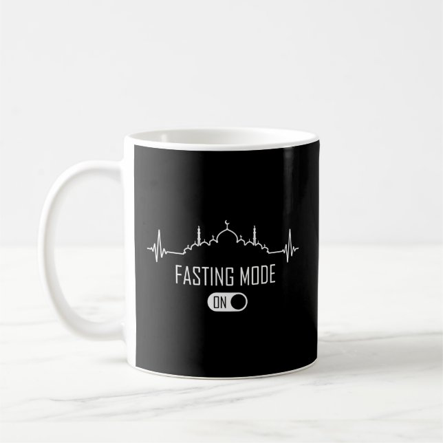 Mug Le Mode Jeûne Est Sur Le Joyeux Ramadan Islamique  (Gauche)