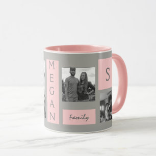 Mug Le modèle photo de la coutume 4 rougissent café