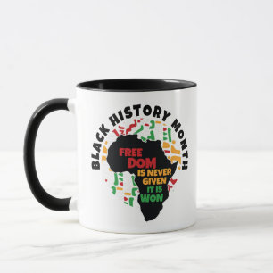 Mug Le Mois de l'Histoire Noire La liberté n'est jamai