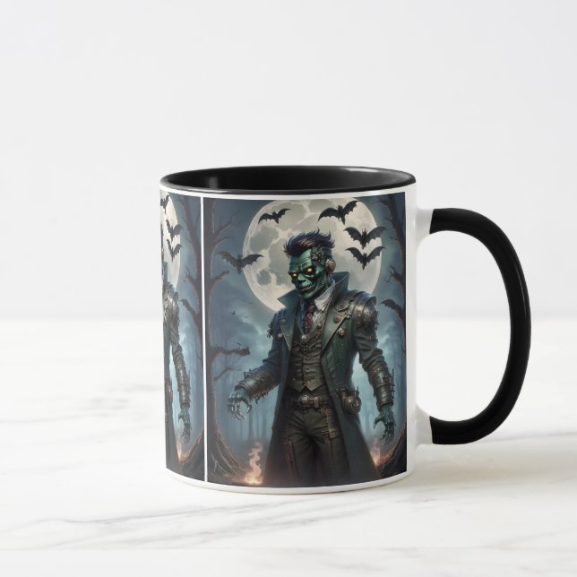 Mug Le monstre de Halloween Steampunk Frankenstein (Droite)