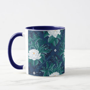 Mug Le Motif blanc Lotus Midnight Lotus