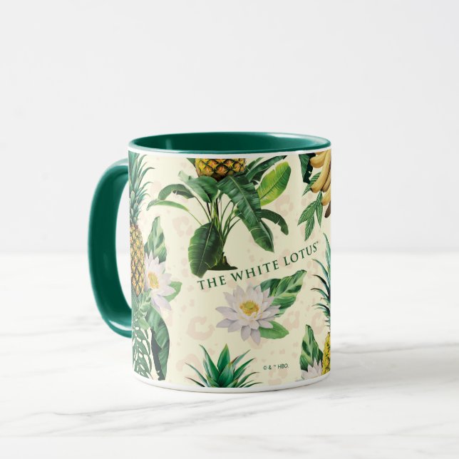 Mug Le Motif blanc Lotus Pineapple Paradise (Devant gauche)