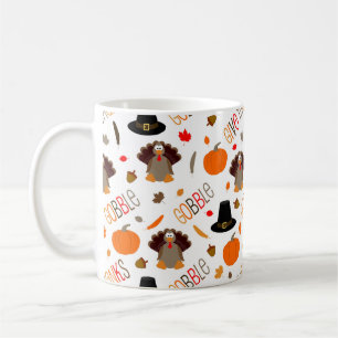 Mug Le motif mignon de thanksgiving avalent donnent