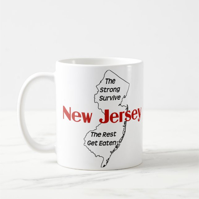 Mug Le New Jersey-Le Fort Survit. Le Reste Se Mange (Gauche)