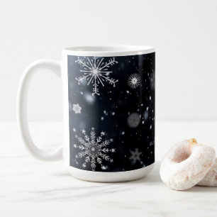 Mug Le Noël de SlipperyJoe, hiver magique paisible à