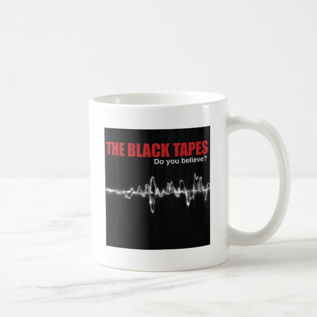MUG LE NOIR ATTACHE DU RUBAN ADHÉSIF AU LOGO (Droite)