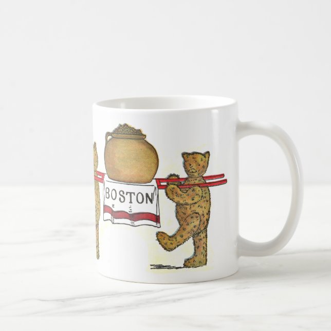 Mug Le nounours et le pot de Boston ont fait des (Droite)