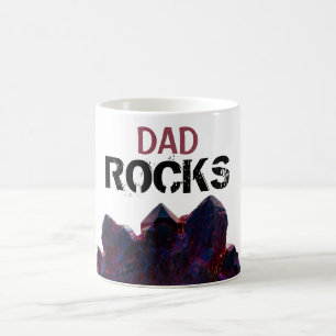 Mug Le PAPA de *~* bascule les pierres pourpres de