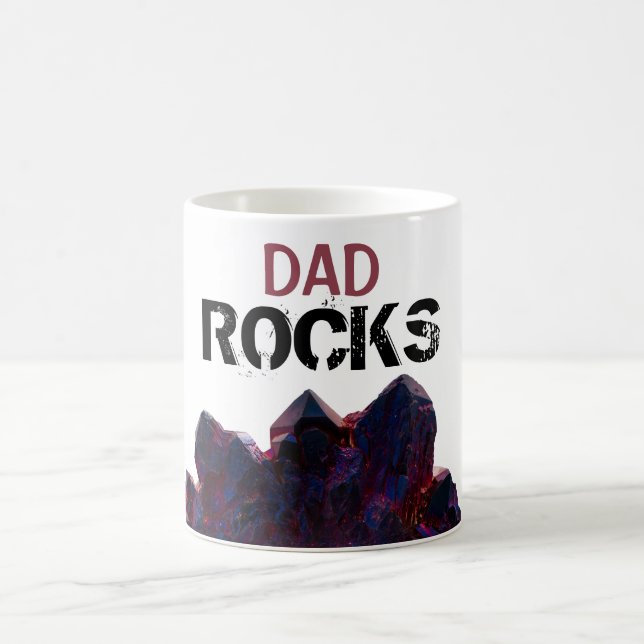 Mug Le PAPA de *~* bascule les pierres pourpres de (Centre)