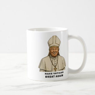 Mug Le pape Trump drôle Trump Vatican Christian Retro