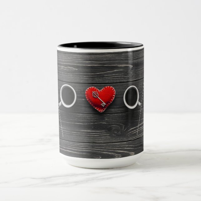 Mug Le parfait verso - Un compagnon d'amoureux du café (Centre)