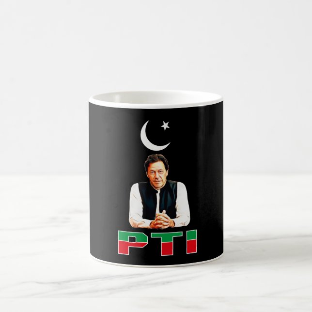 Mug Le Parti PTI pakistanais soutient Imran Khan (Centre)