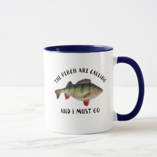 Mug Le passe-temps de perche de pêche des hommes