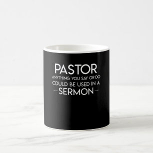 Mug Le pasteur quelque chose disent font utilisé dans