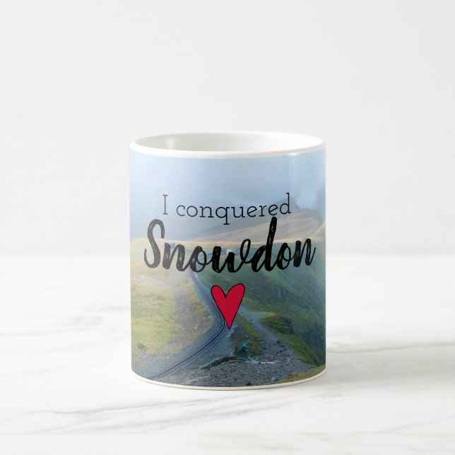 Mug Le Pays de Galles conquiert Snowdon Landscape Wels (Centre)