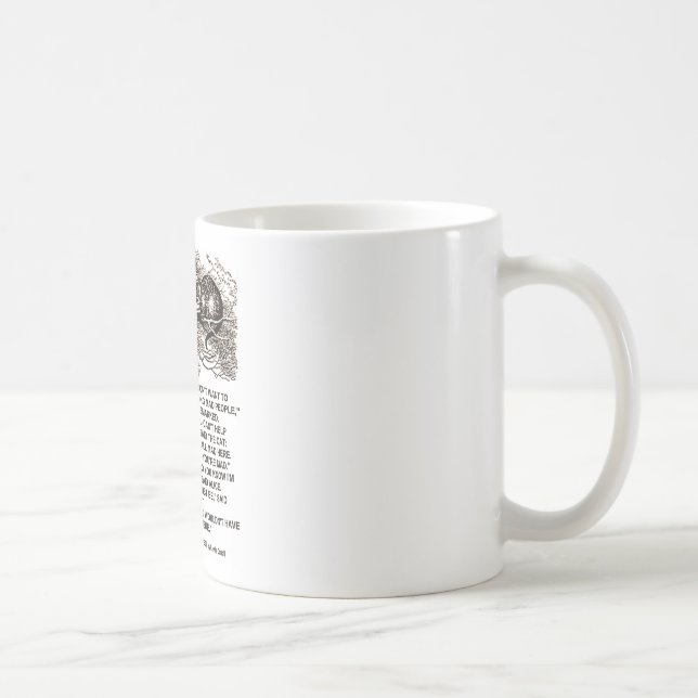 Mug Le pays des merveilles Alice vont parmi la (Droite)