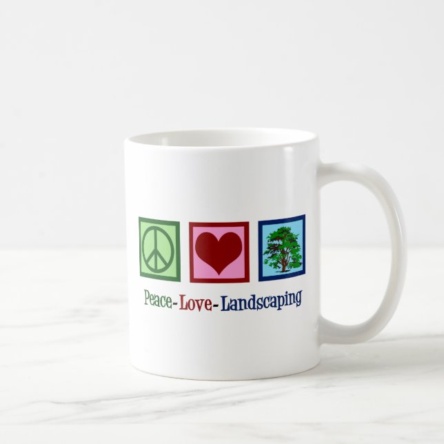 Mug Le paysage de l'amour de la paix (Droite)